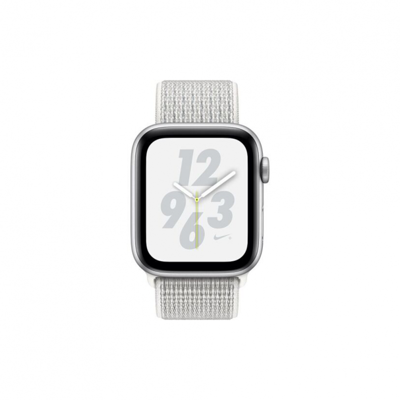 Apple Watch 4 Nike 40mm 4G Silver Aluminum Case with Summit White Sport Loop, фото 3