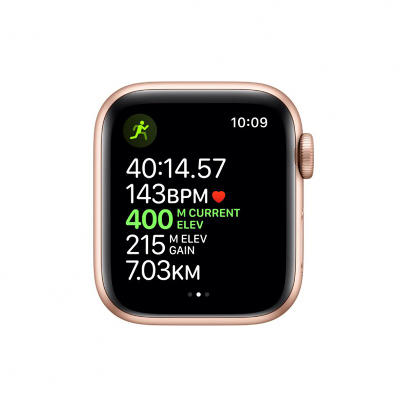 Apple Watch 5 44mm Gold Aluminium Case with Pink Sand Sport Band, фото 5