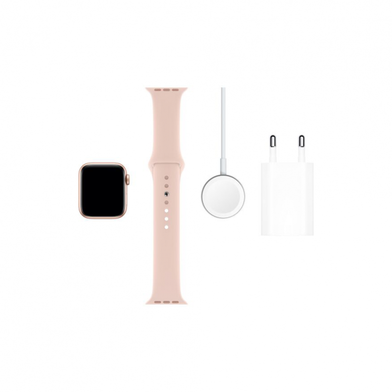 Apple Watch 5 44mm 4G Gold Aluminium Case with Pink Sand Sport Band, фото 7