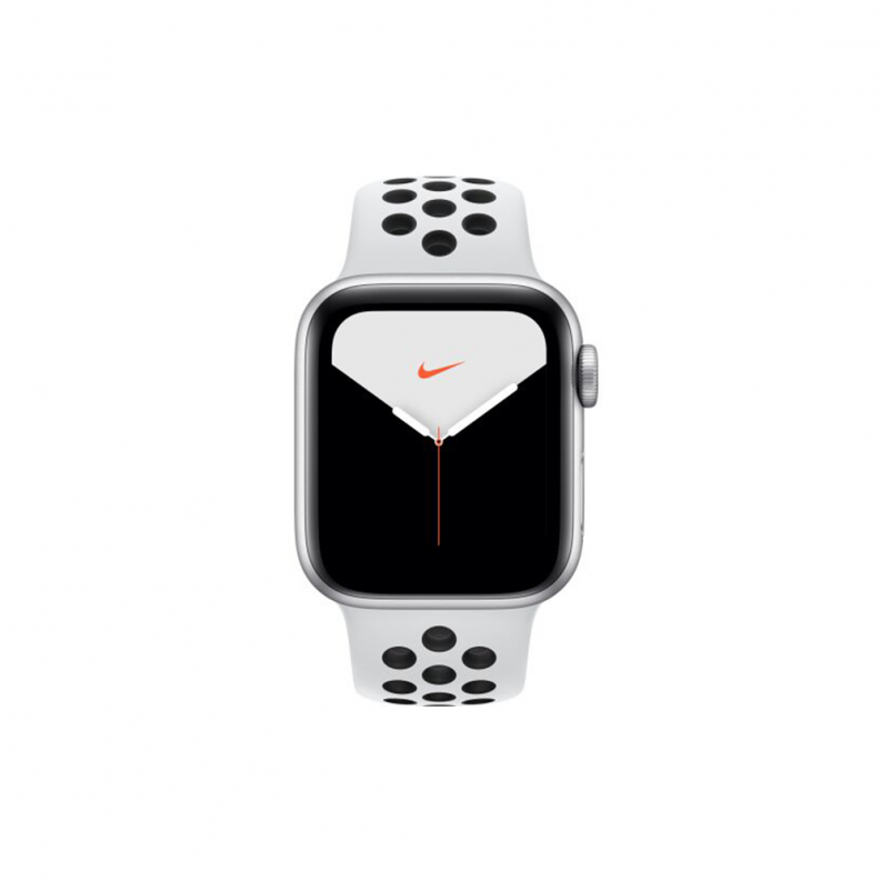 Apple Watch 5 Nike 40mm 4G Silver Aluminium Case with Pure Platinum/Black Nike Sport Band, фото 3