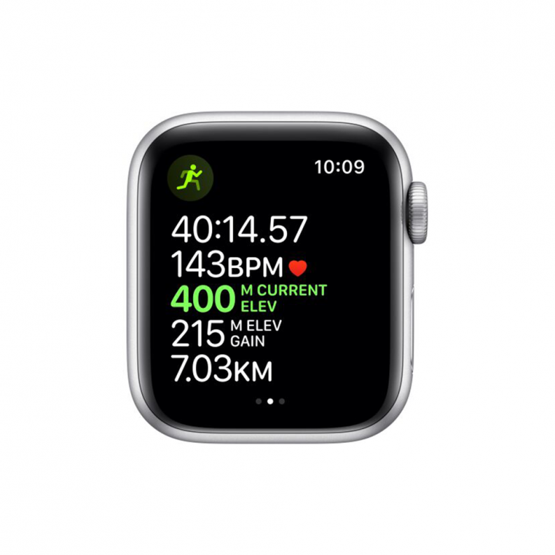 Apple Watch 5 Nike 40mm 4G Silver Aluminium Case with Pure Platinum/Black Nike Sport Band, фото 5
