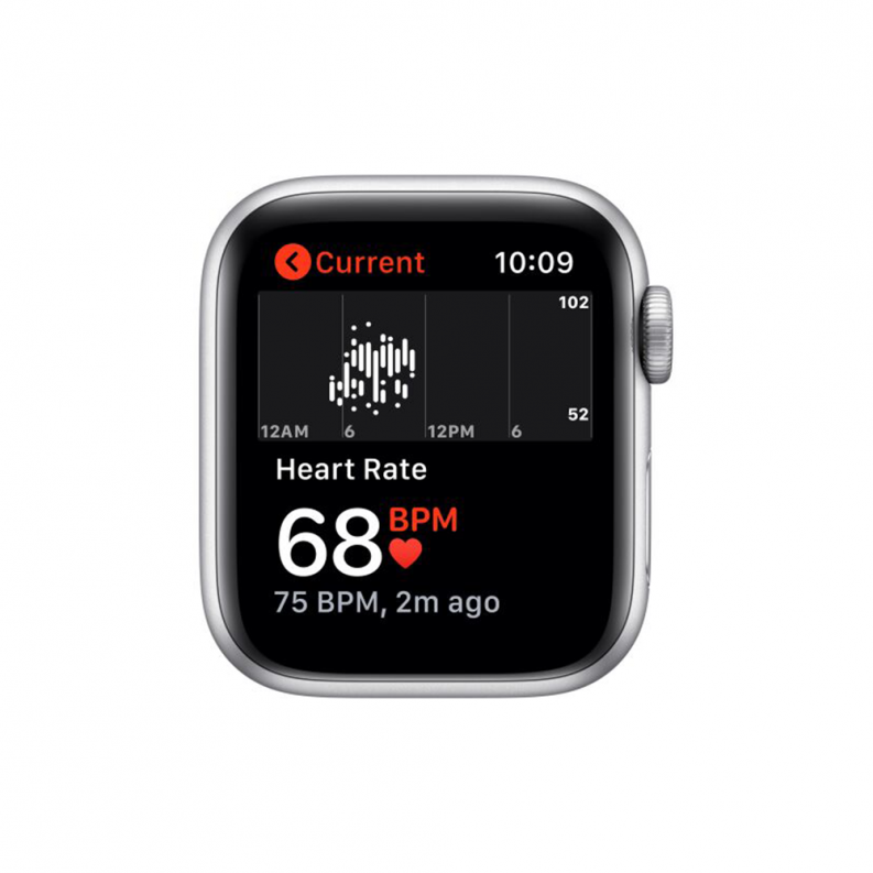 Apple Watch 5 Nike 40mm 4G Silver Aluminium Case with Pure Platinum/Black Nike Sport Band, фото 6