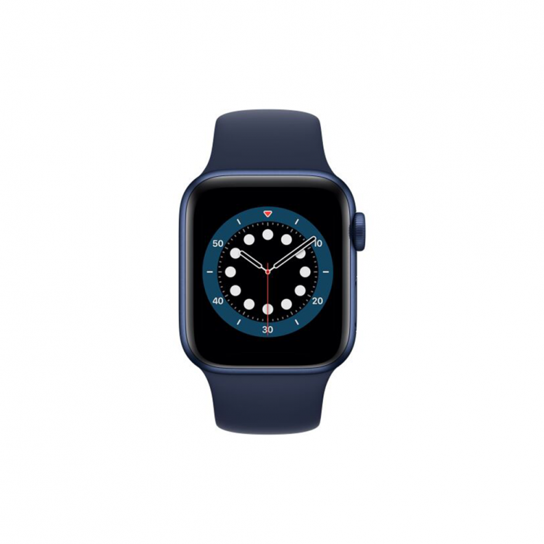 Apple Watch 6 40mm Blue Aluminum Case with Deep Navy Sport Band, фото 3