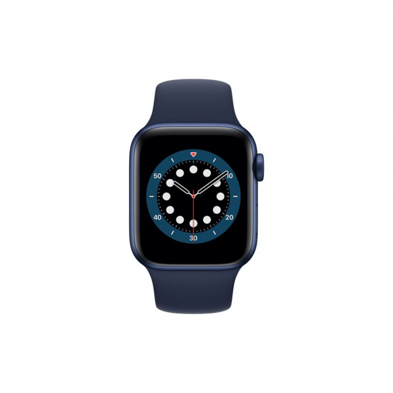 Apple Watch 6 4G 44mm Blue Aluminium Case with Deep Navy Sport Band, фото 3