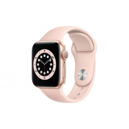 Apple Watch 6 4G 44mm Gold Aluminum Case with Pink Sand Sport Band