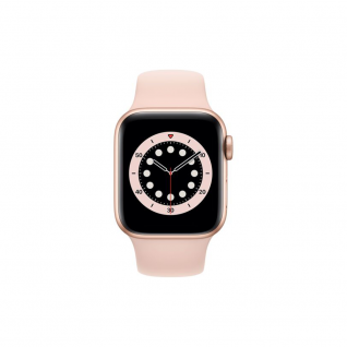 Apple Watch 6 40mm Gold Aluminum Case with Pink Sand Sport Band