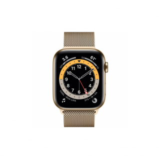 Apple Watch 6 4G 44mm Gold Stainless Steel Case with Gold Milanese Loop