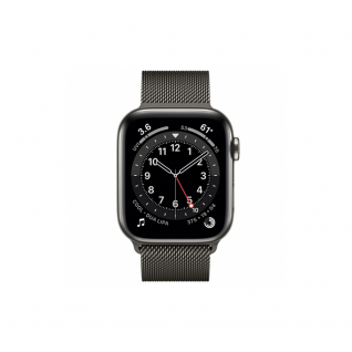 Apple Watch 6 40mm 4G Graphite Stainless Steel Case with Graphite Milanese Loop