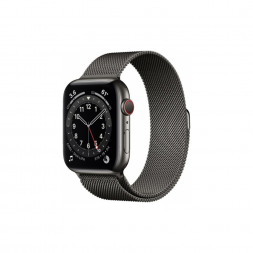 Apple Watch 6 4G 44mm Graphite Stainless Steel Case with Graphite Milanese Loop