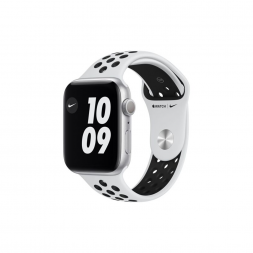 Apple Watch 6 Nike 44mm Silver Aluminium Case with Pure Platinum Black Nike Sport Band