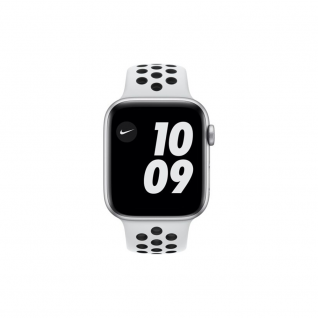 Apple Watch 6 Nike 44mm Silver Aluminium Case with Pure Platinum Black Nike Sport Band