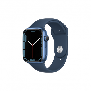 Apple Watch 7 4G 41mm Blue Aluminum Case with Abyss Blue Sport Band