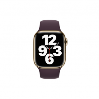 Apple Watch 7 4G 41mm Gold Stainless Steel Case with Dark Cherry Sport Band