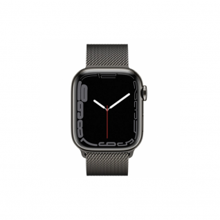 Apple Watch 7 4G 41mm Graphite Stainless Steel Case with Graphite Milanese Loop