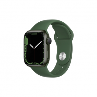 Apple Watch Series 7 GPS 45mm Green Aluminum Case with Green Sport Band