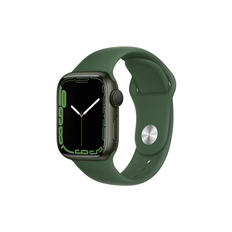 Apple Watch 7 4G 45mm Green Aluminum Case with Clover Sport Band