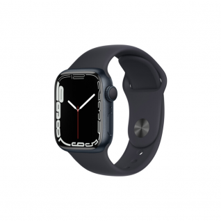 Apple Watch Series 7 GPS 41mm Midnight Aluminum Case with Midnight Sport Band
