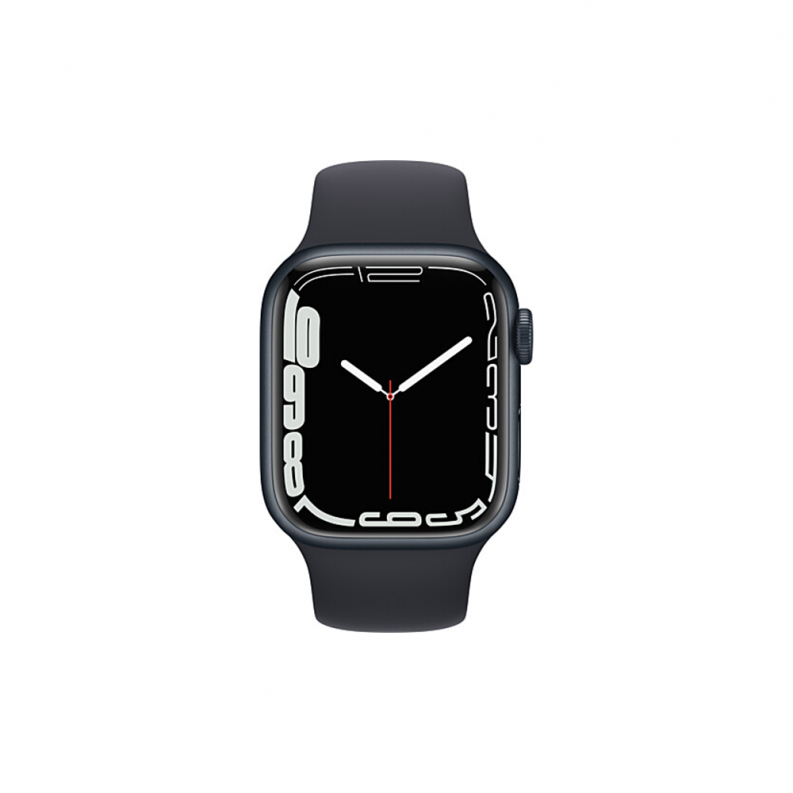 Apple Watch 7 4G 45mm Midnight Aluminum Case with Midnight Sport Band, фото 3