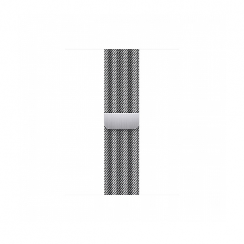 Apple Watch 7 4G 41mm Silver Stainless Steel Case with Silver Milanese Loop, фото 4