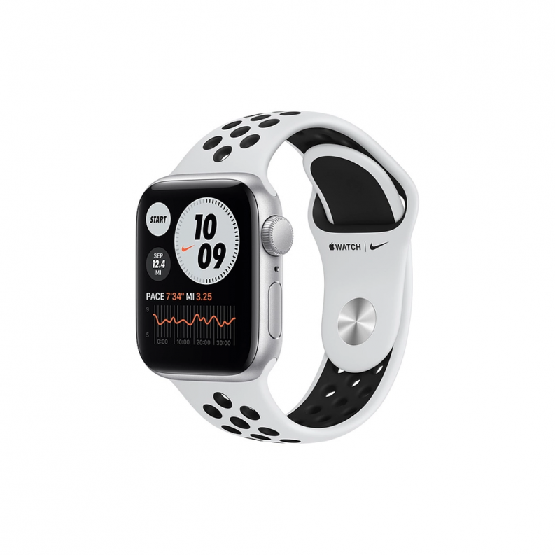 Apple Watch Nike SE GPS 40mm Silver Aluminum Case with Pure Platinum/Black Nike Sport Band