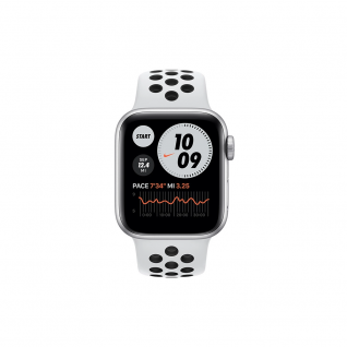 Apple Watch Nike SE 4G 40mm Silver Aluminum Case with Pure Platinum/Black Nike Sport Band