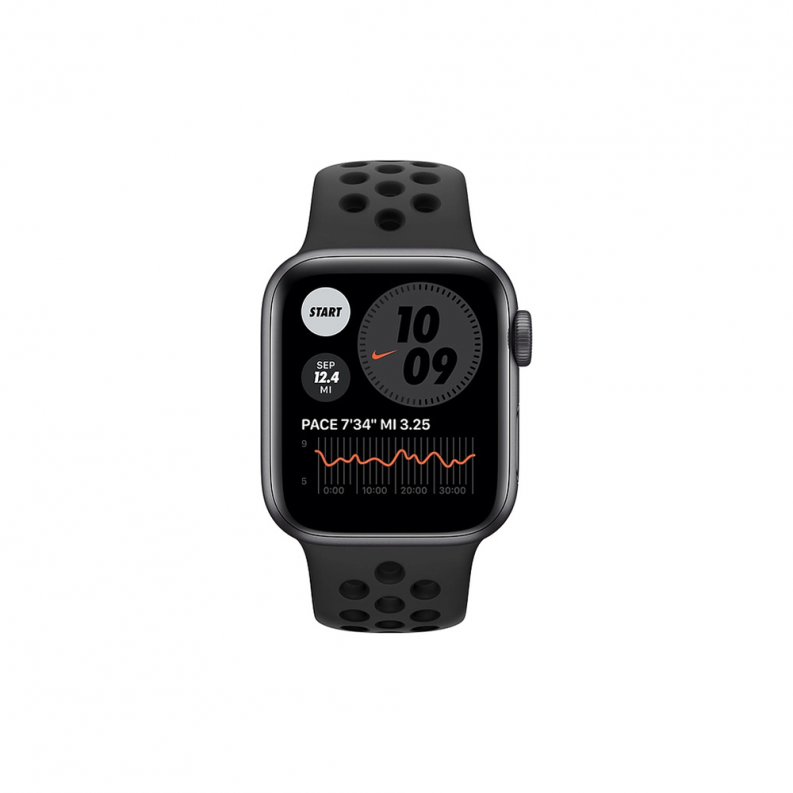 Apple Watch Nike SE 4G 40mm Space Gray Aluminum Case with Anthracite/Black Nike Sport Band, фото 3