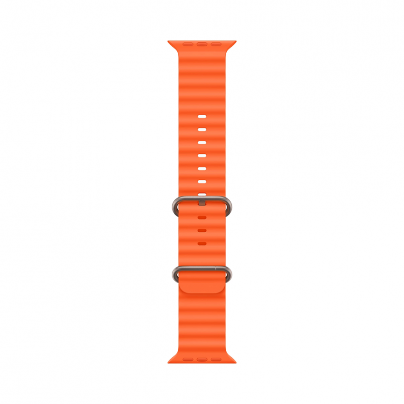 Apple Watch Ultra 2 GPS + Cellular 49mm Titanium Case with Orange Ocean Band (MREH3), фото 3